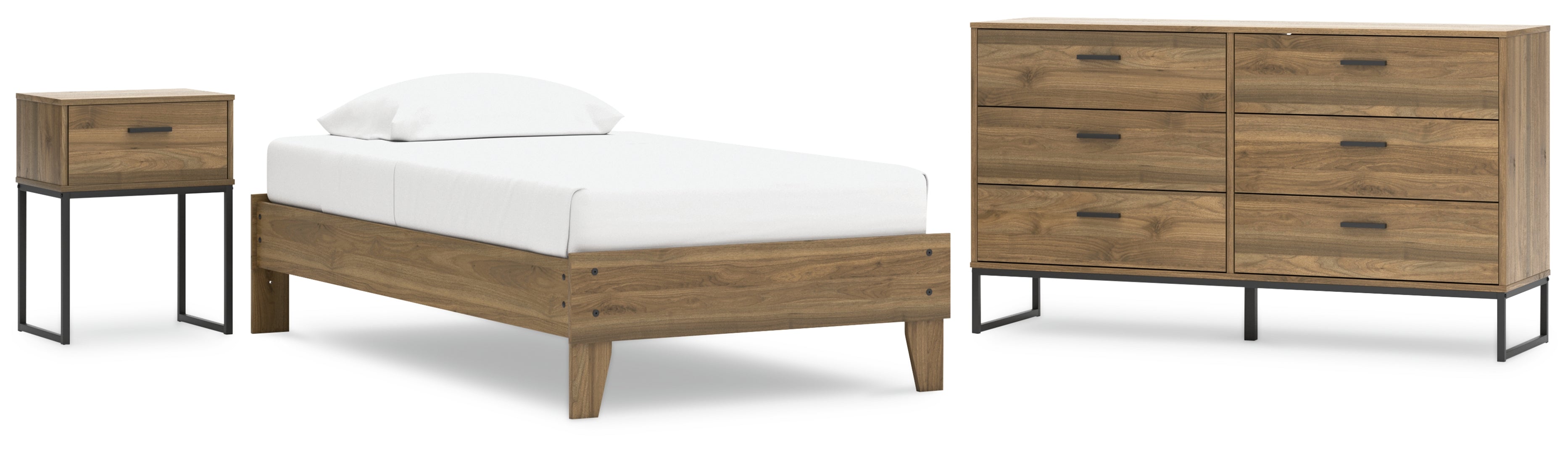 Deanlow Brown Panel Headboard Bedroom Set