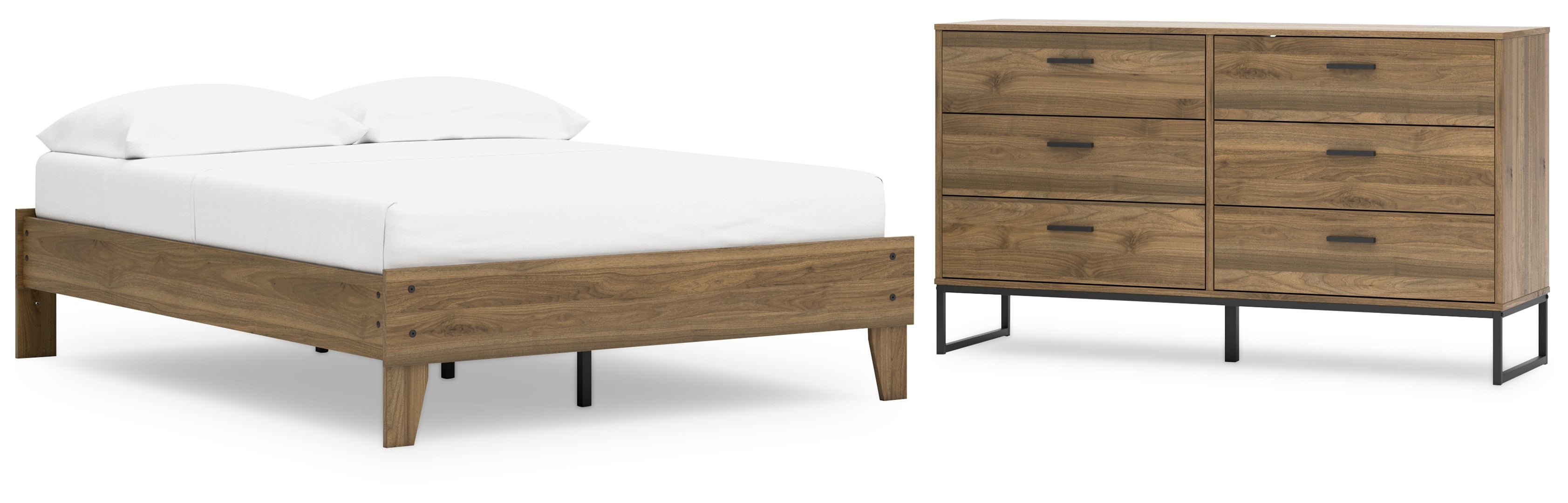 Deanlow Brown Panel Headboard Bedroom Set