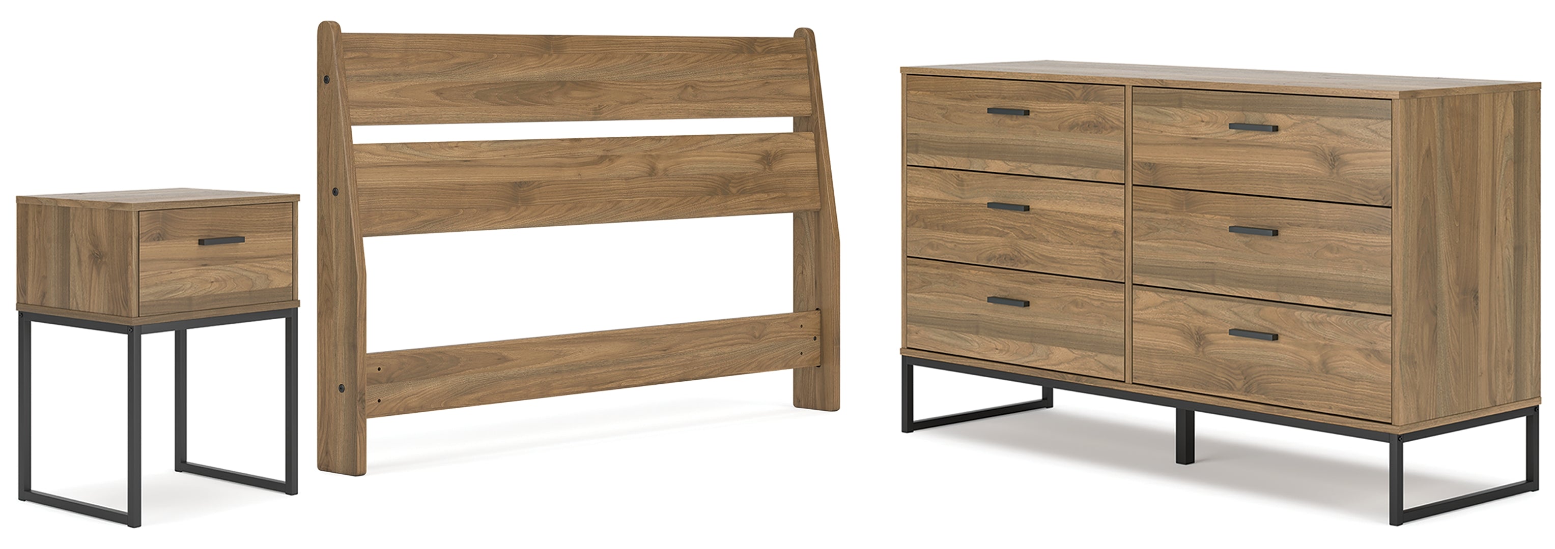 Deanlow Brown Panel Headboard Bedroom Set