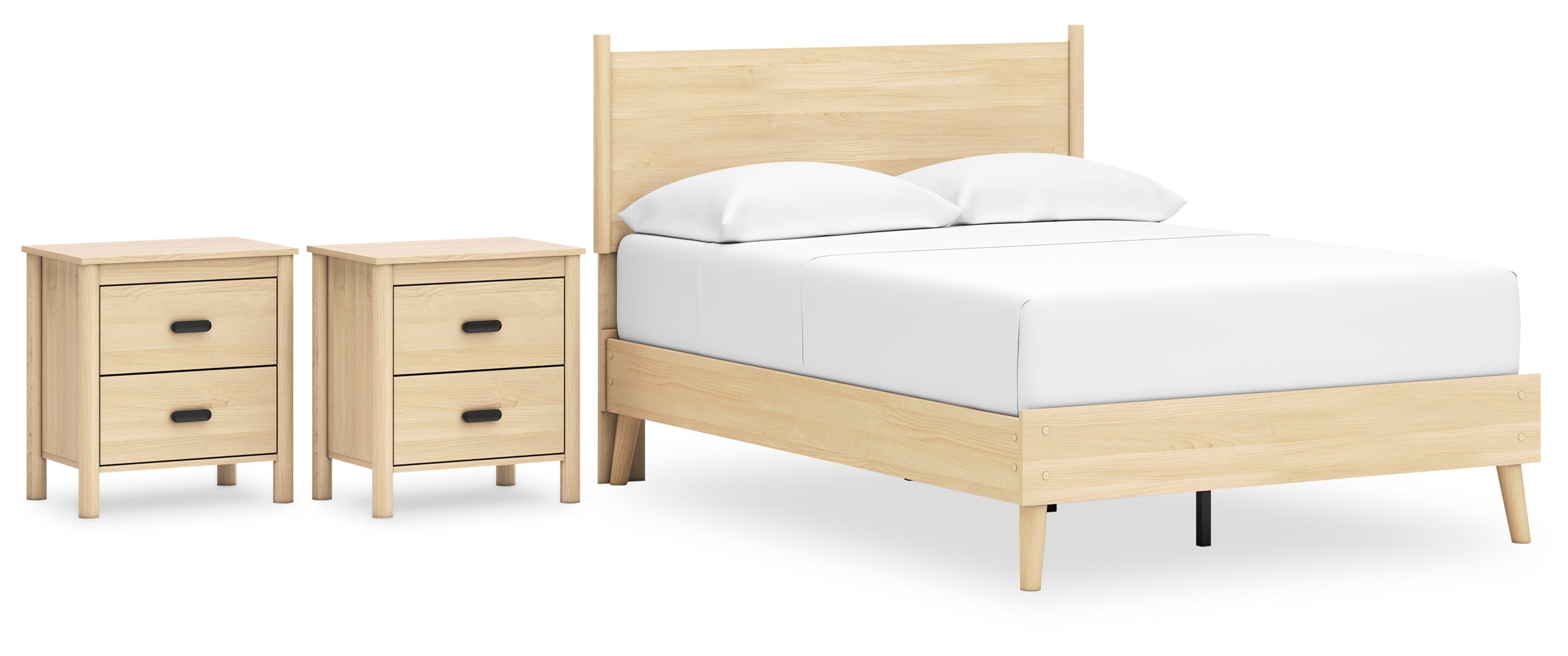 Cabinella Beige Panel Headboard Bedroom Set
