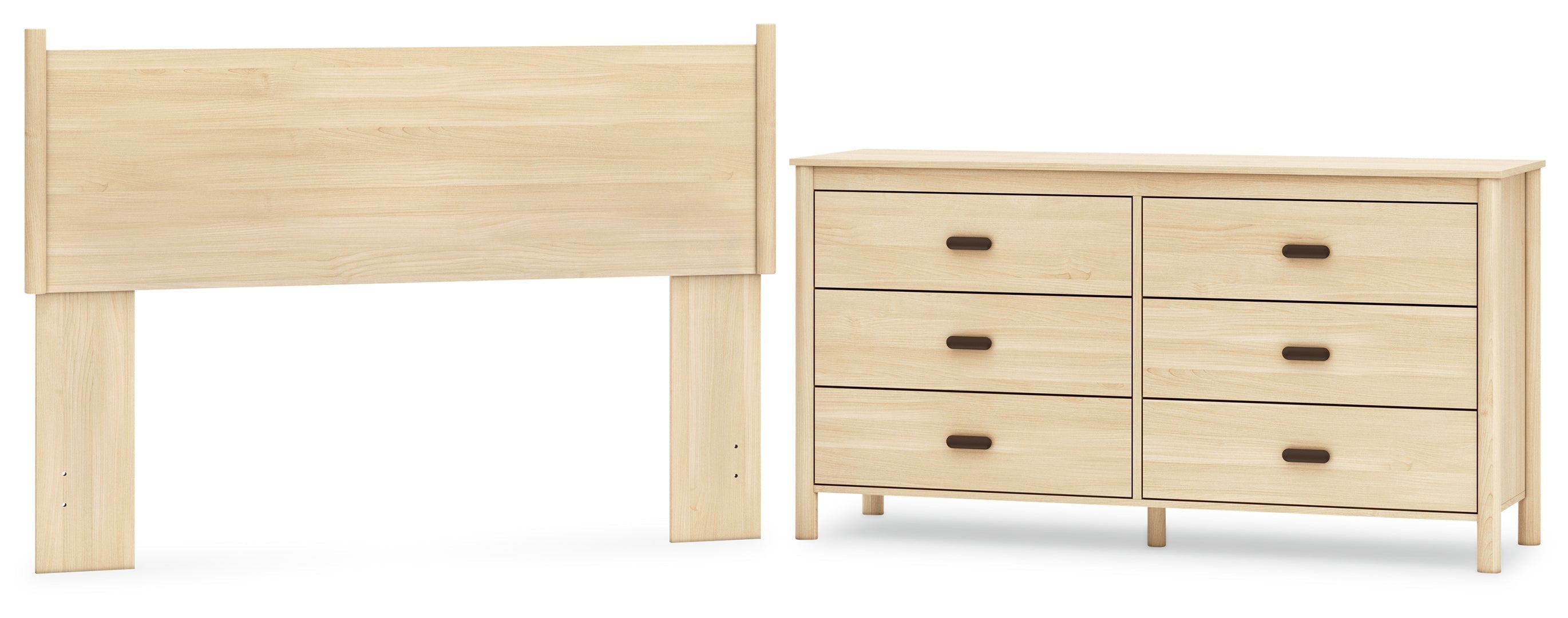 Cabinella Beige Panel Headboard Bedroom Set