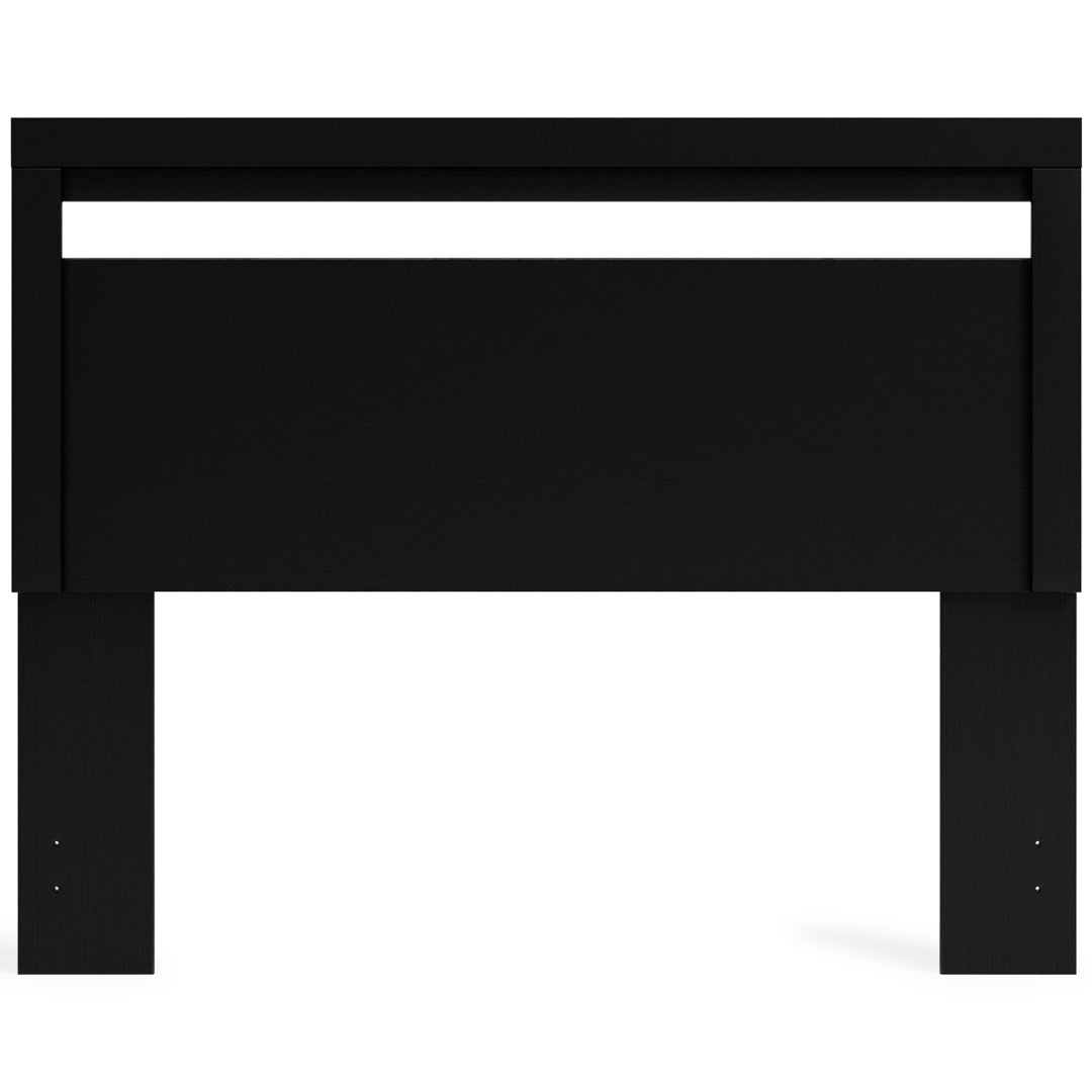 Finch Black Panel Headboard Bedroom Set