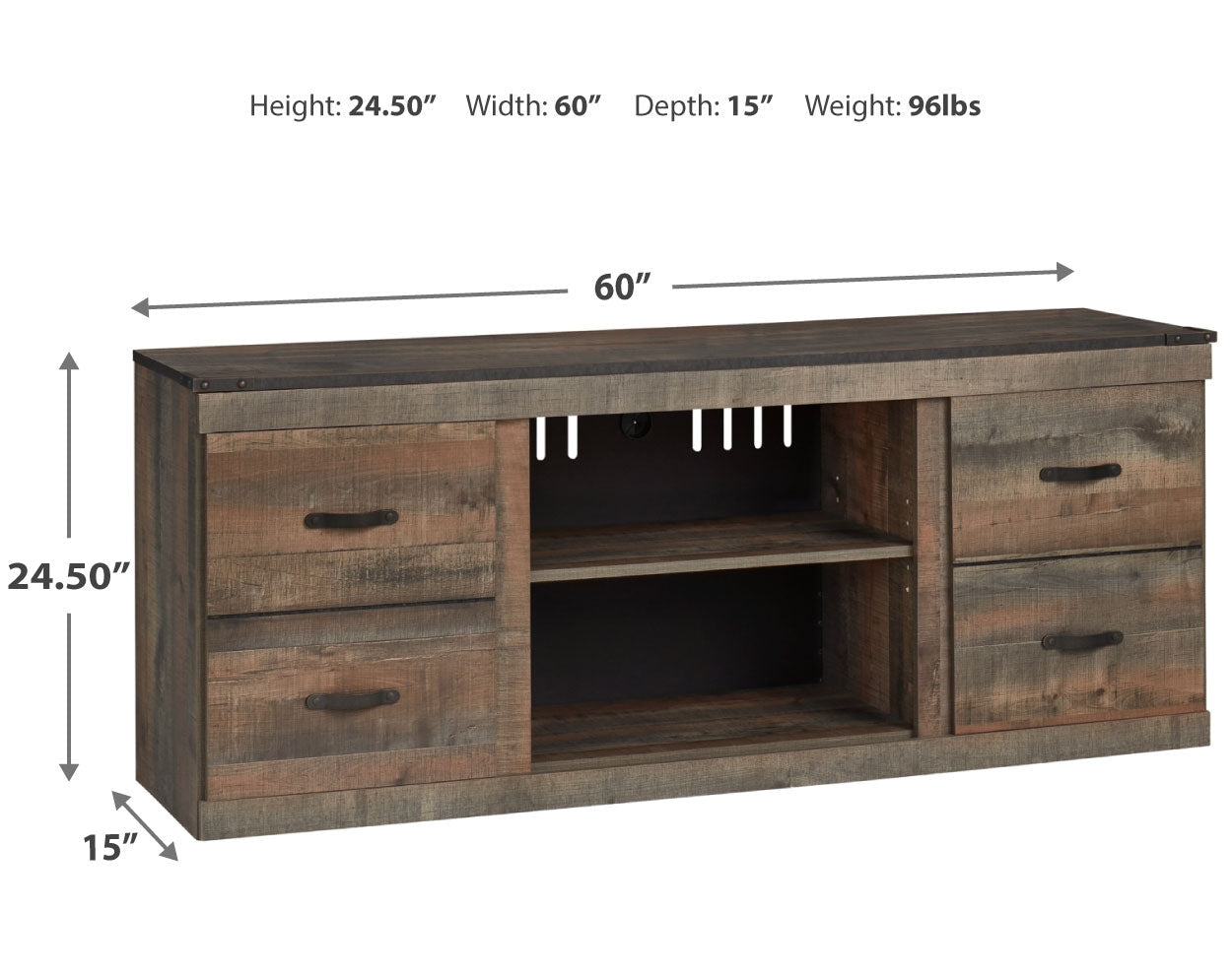 EW0446-268 - TV Stand 60"L