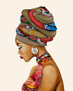 African Goddess By Gina Ritter (Framed) Giclee Canvas