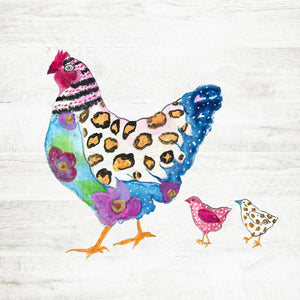 Funky Chicken By Tava Studios (Framed) Giclee Canvas