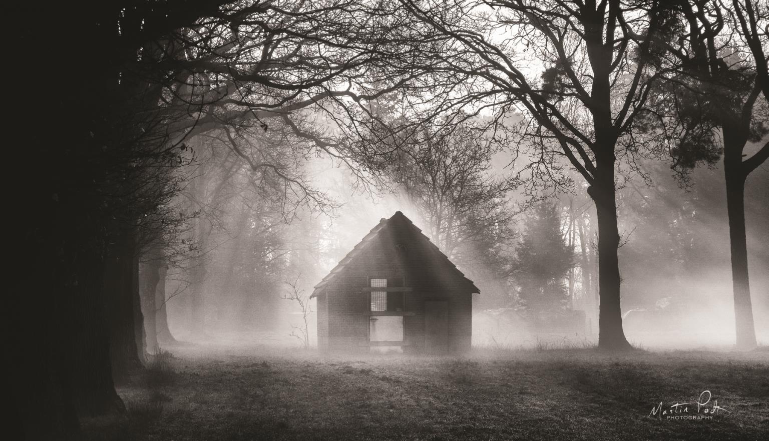 The Shed By Martin Podt (Small)(Framed) Giclee Canvas