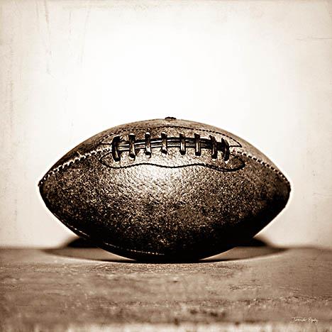 Vintage Football By Jennifer Rigsby (Framed)(Small) Giclee Canvas