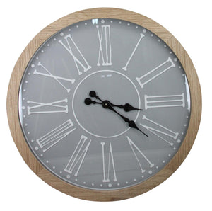 Wood Wall Clock Mixed Media