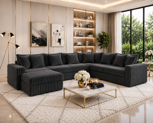 Solana Charcoal Sectional
