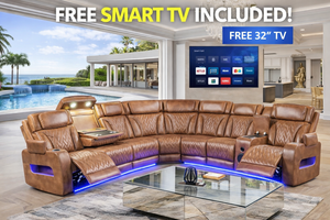Barcelona Brown Power Reclining Sectional