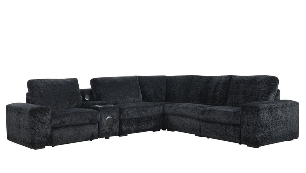Amelia Black Power Reclining Sectional