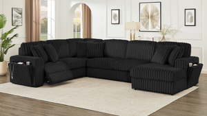 Rana Sectional – Black