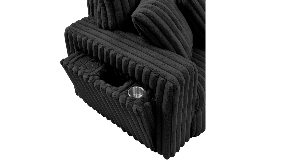 Rana Sectional – Black