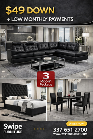 Midnight 3ROOMPACKAGE ( Free Mattress)