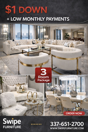 Farrah Cream Velvet 3roompackage