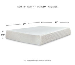 10 Inch Chime Memory Foam Mattress with Adjustable Base