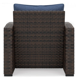 Windglow Outdoor Loveseat and 2 Chairs with Coffee Table