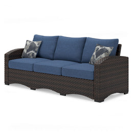 Windglow Outdoor Loveseat and 2 Chairs with Coffee Table