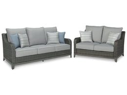 Elite Park Outdoor Sofa with 2 Lounge Chairs