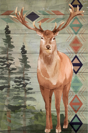 Elk By Nd Art (Small) Giclee Canvas