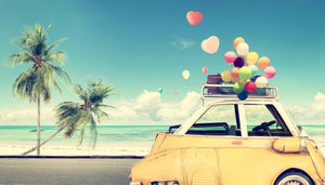 Temp Glass W/Foil - Car W/Balloons Tempered Glass