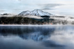 Temp Glass W/Foil - Lake W/Mountains Tempered Glass