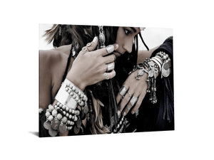 Temp Glass W/Foil - Woman With Jewelry Tempered Glass