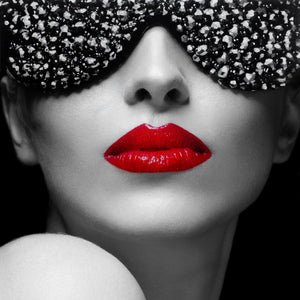 Tempered Glass W/Foil & Rhinestones- Shades Tempered Glass