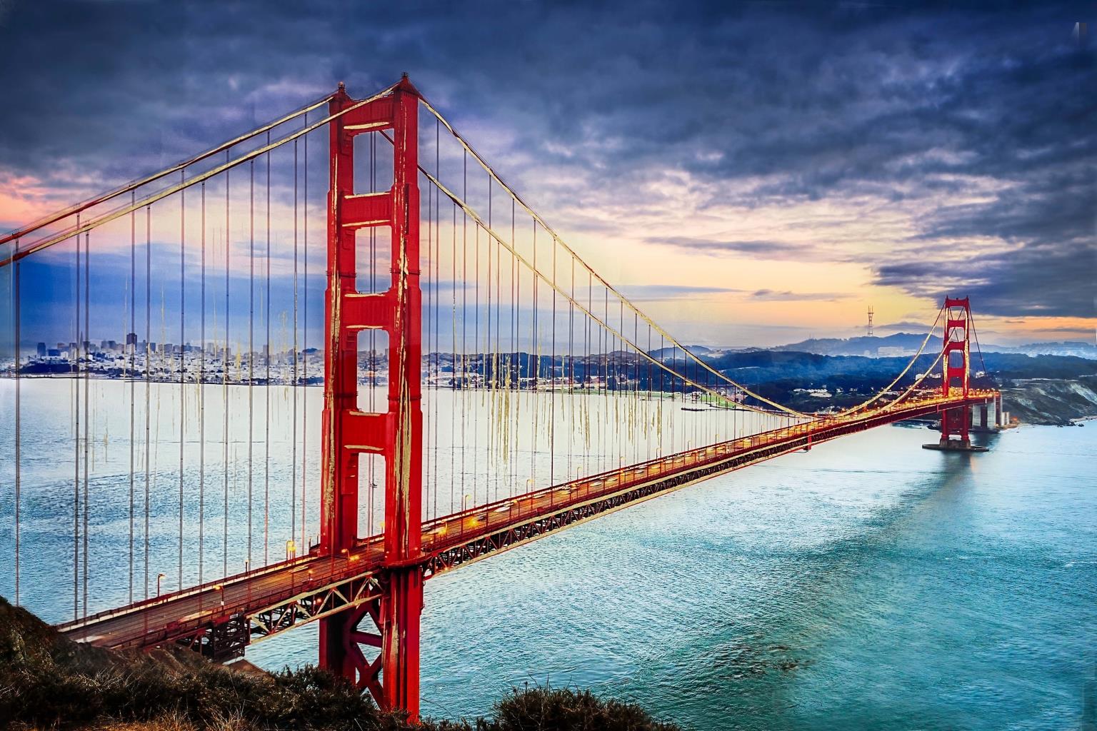 Tempered Glass W/ Foil - Golden Gate Tempered Glass