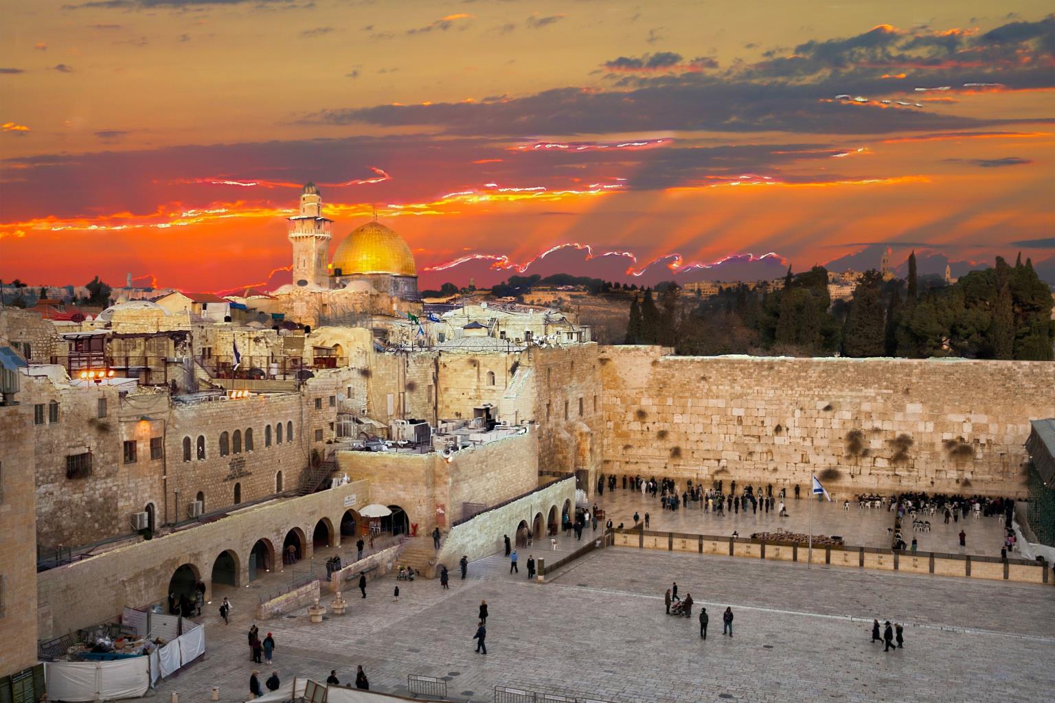 Tempered Glass W/ Foil - Jerusalem Wailing Wall Tempered Glass