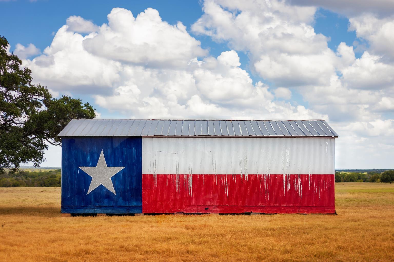 Tempered Glass W/ Foil - Txas Flag Barn Tempered Glass