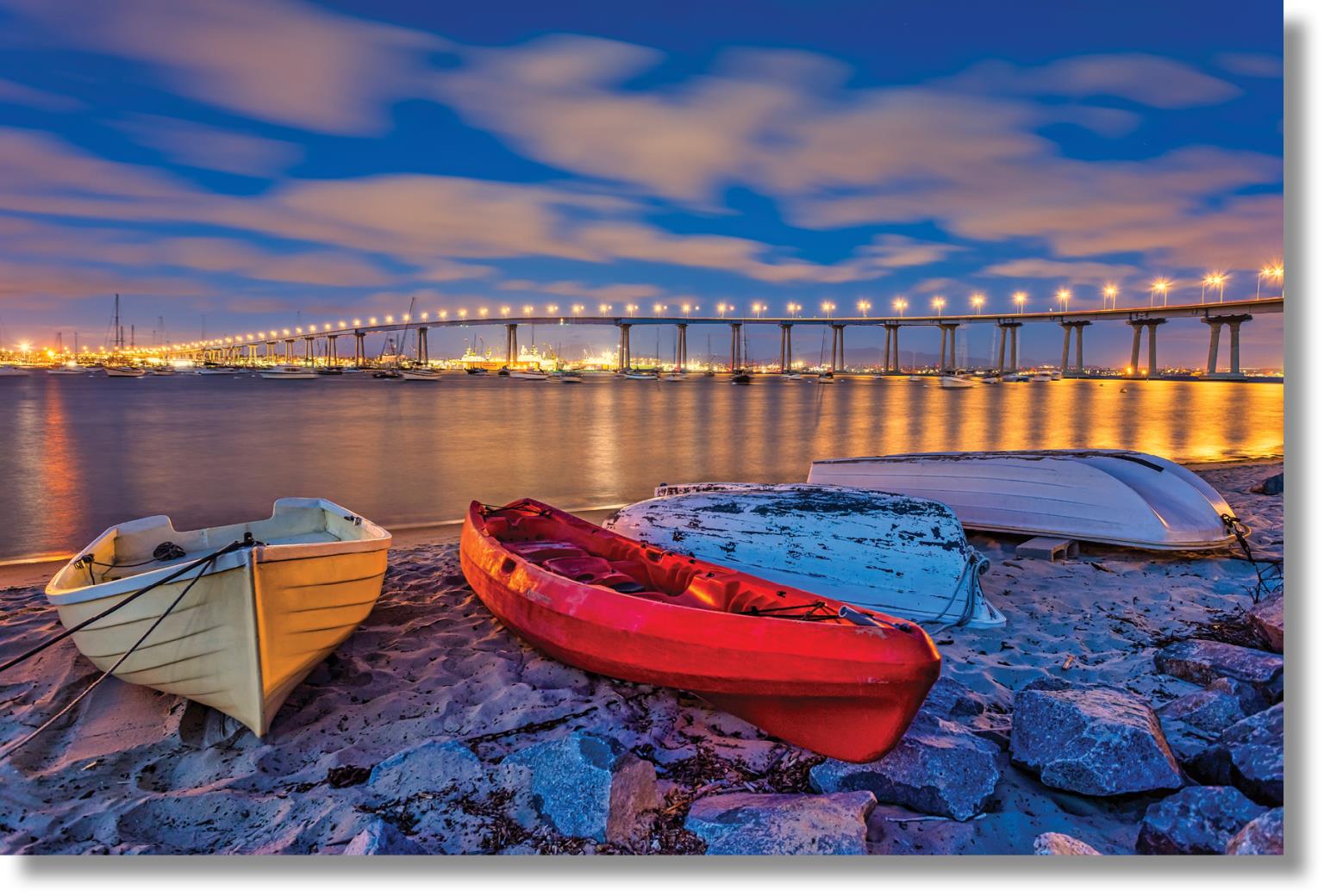 Temp Glass W/ Foil - San Diego Coronado Bridge Tempered Glass