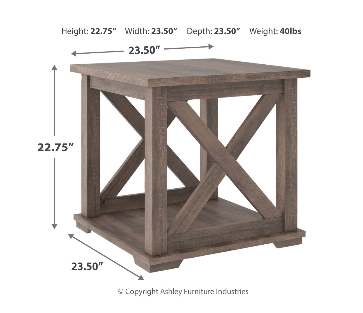 Arlenbry Square End Table