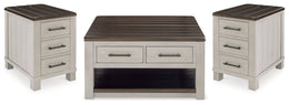 Darborn Coffee Table with 2 End Tables