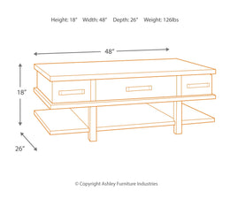 Stanah Lift Top Cocktail Table