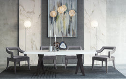 Tiffany Grey Velvet Chair - UK