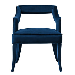 Tiffany Navy Velvet Chair - UK