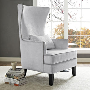 Bristol Silver Croc Tall Chair