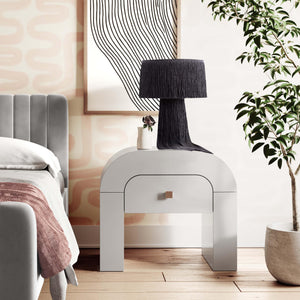 Hump White Nightstand - UK