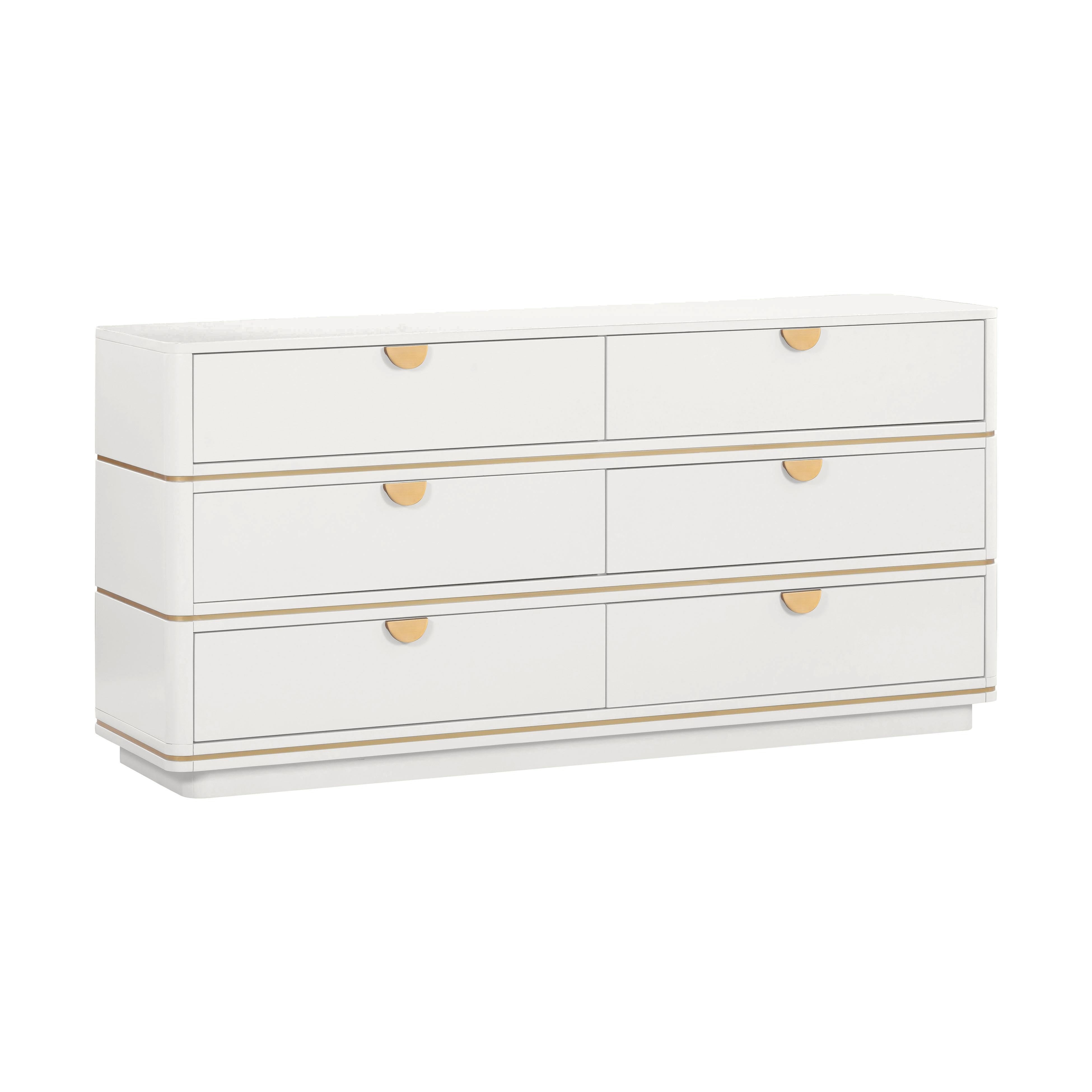 Julieta Cream 6 Drawer Dresser