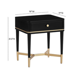 Julieta Black Nightstand - UK