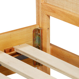 Grappa Natural Wood & Rattan King Bed