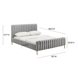 Angela Grey Bed in King