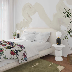 Ophelia Cream Faux Wool UK King Bed