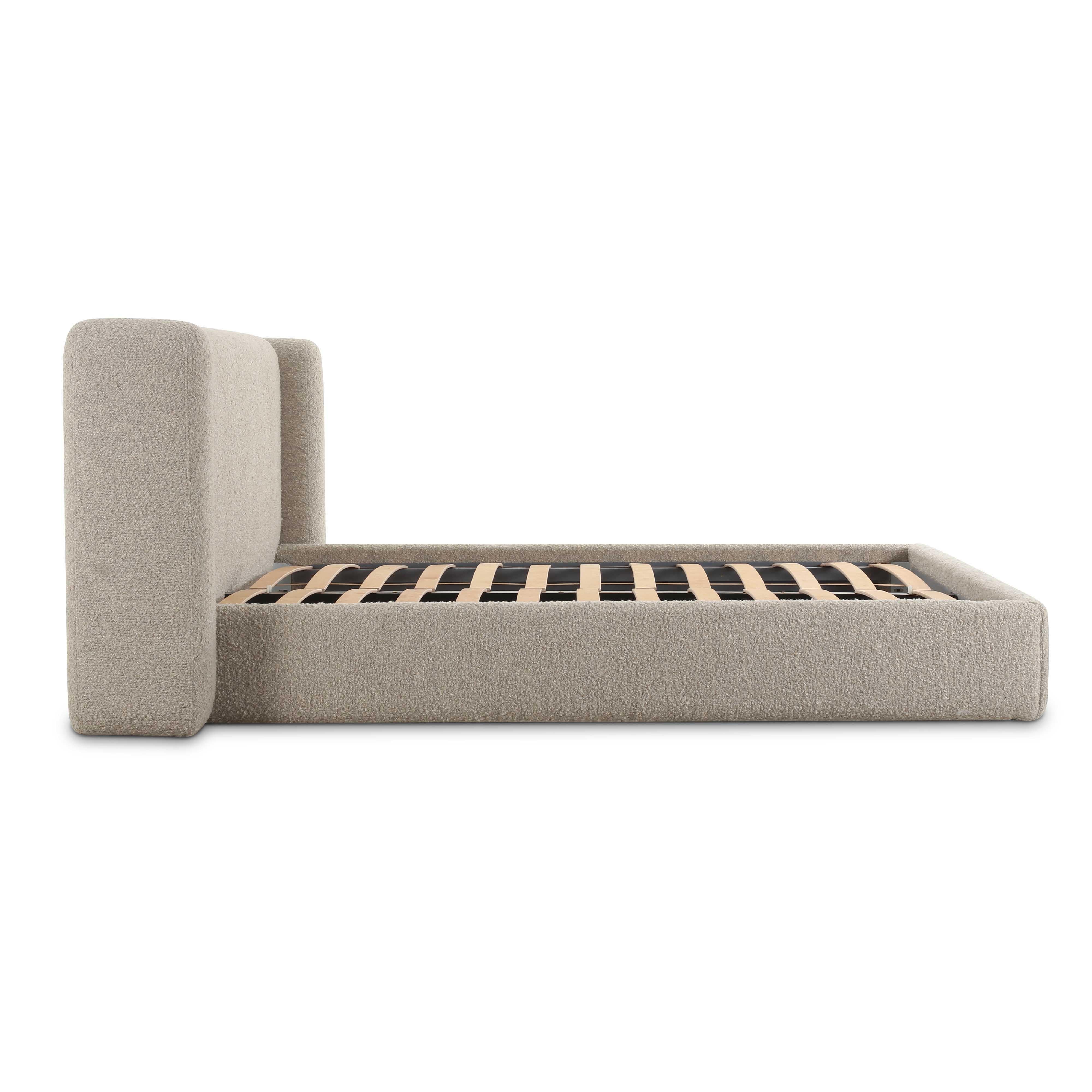 Babette Tan Boucle Queen Bed