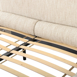 Murielle Cream Heavy Knubby Boucle King Bed