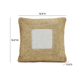 Blank Mind White Square Accent Pillow