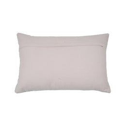 Destiny White Woven Cushion