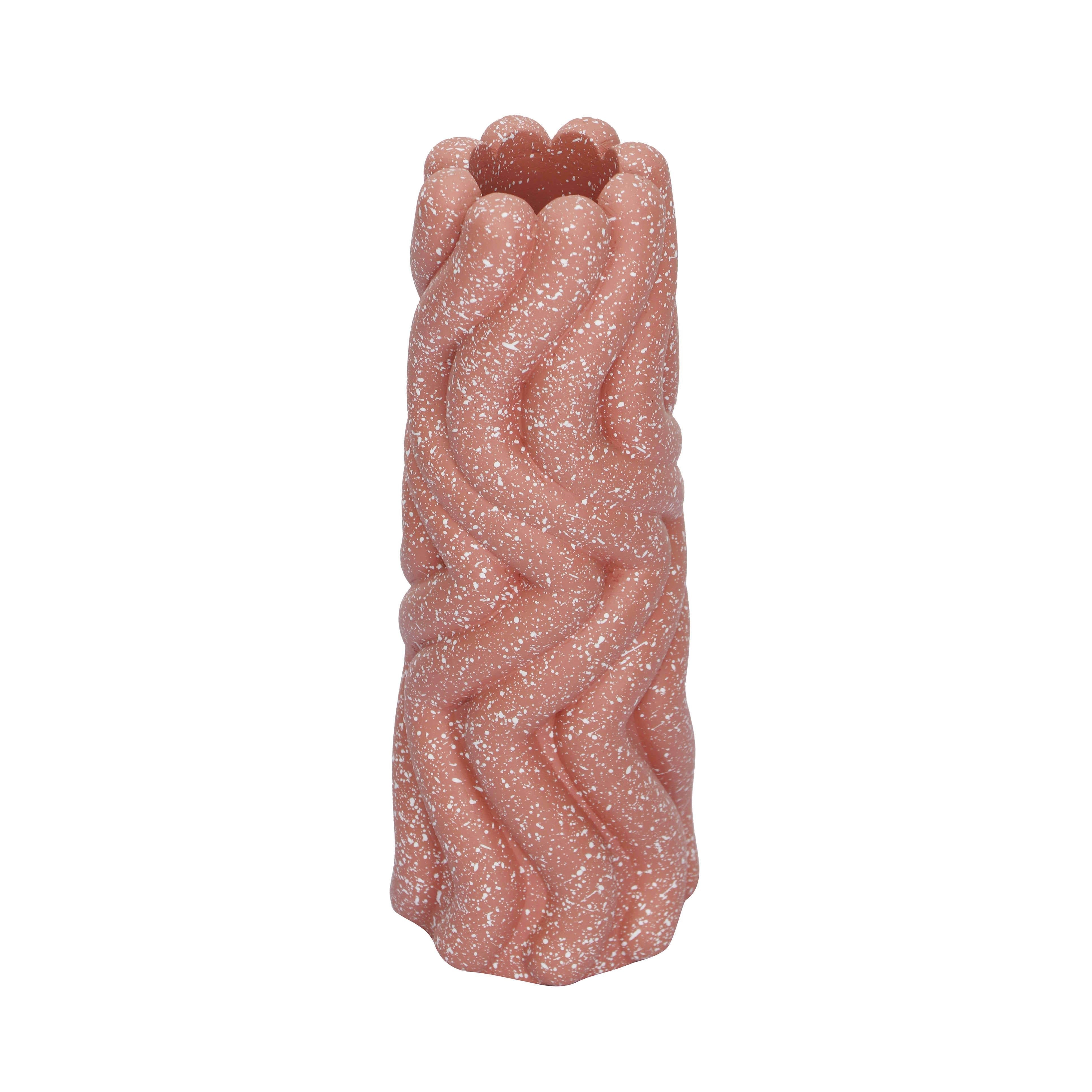 Gabby Speckled Salmon Pink Vase