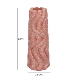 Gabby Speckled Salmon Pink Vase